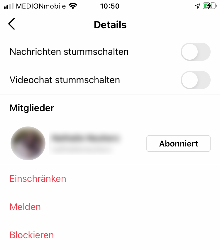 Instagram blockieren chat weg bei Instagram blockieren: